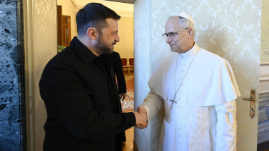 Pope Leo XIV Meets Volodymyr Zelensky in Castel Gandolfo, Italy - 09 Jul 2025
