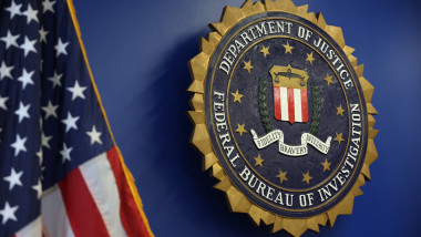 Logo-ul Biroului Federal de Investigații (FBI). Foto: Profimedia Images
