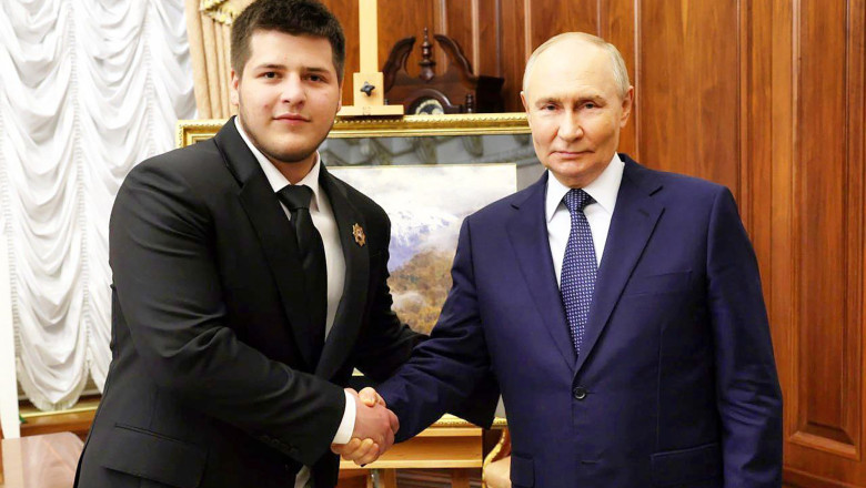 Vladimir Putin gave his personal blessing to the wedding of Adam Kadyrov, 17, amid speculation he could take over from his ‘ailing and terminally ill’ father Ramzan Kadyrov, 48, as dictator of Chechnya.