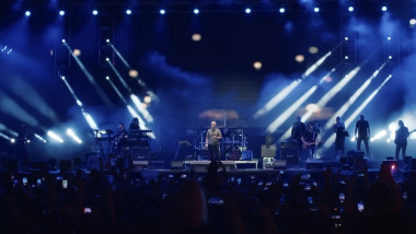 Cântărețul croat Thompson (Marko Perkovic). Foto: captură video