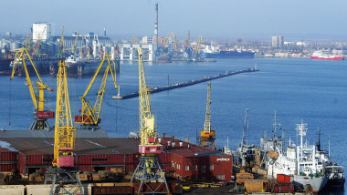 Cargo Ships Ply Their Trade At Odessa Port
