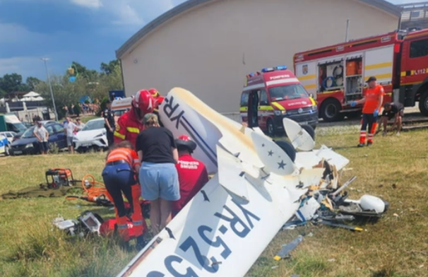 Un avion cu două persoane la bord s-a prăbușit la Orăștie