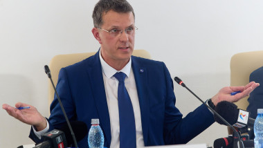 Bucharest, Romania. 23rd Jun, 2025: Ionut Mosteanu, proposed Minister of Defense, is heard by the specialized committees of the Romanian Parliament. Credit: Lucian Alecu/Alamy Live News