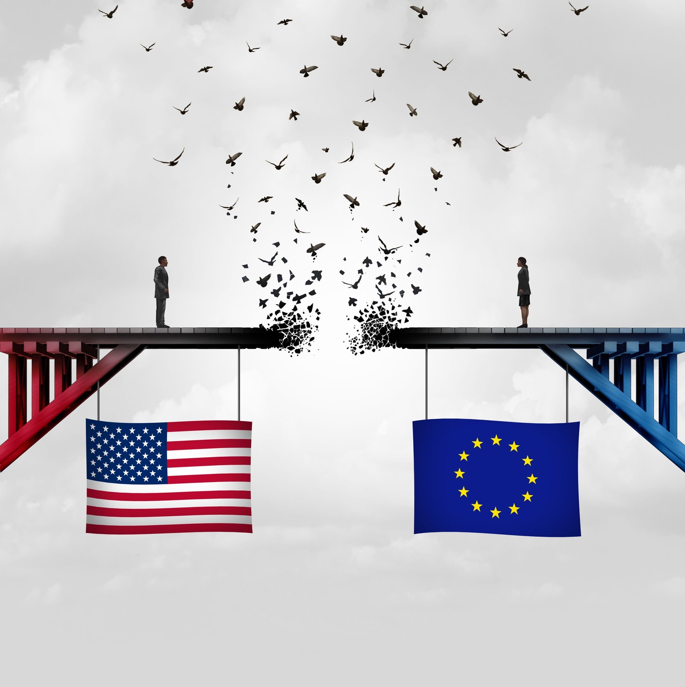 Din ce în ce mai multe state UE vor o reacție de forță împotriva tarifelor impuse de Donald Trump (Bloomberg)