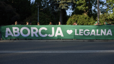 ''Free abortion without compromise'' support rally in Warsaw Parliament