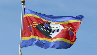 National Flags Are Fluttering In The Wind