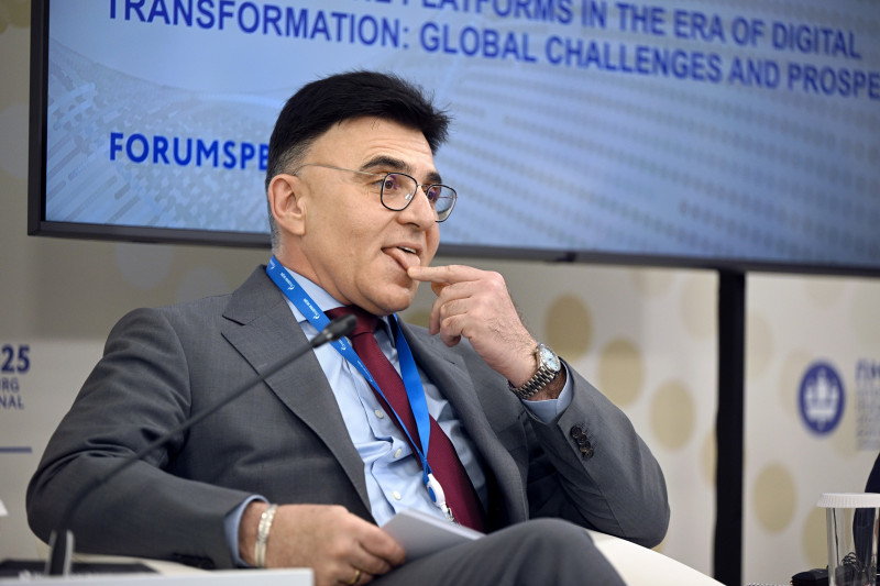 XXVIII St. Petersburg International Economic Forum (SPIEF) 2025 at the Expoforum Convention and Exhibition Center.