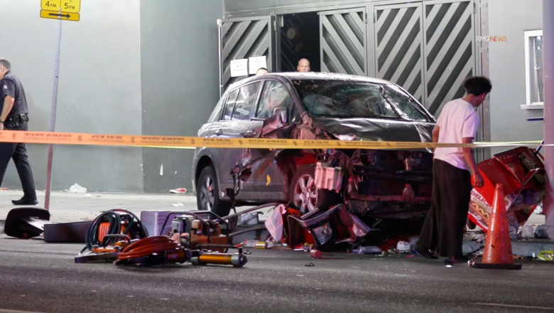 VIDEO  Cel puțin 30 de răniți, după ce o mașină a intrat într-o mulțime în Los Angeles. Incidentul a avut loc în zona unei săli de concerte