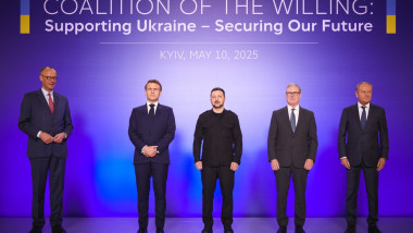 'Coalition of the willing' leaders meet in Kyiv, Ukraine - 10 May 2025
