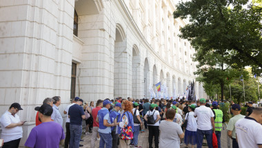BUCURESTI - BNS - PROTEST - MINISTERUL DE FINANTE - 8 IUL 2025