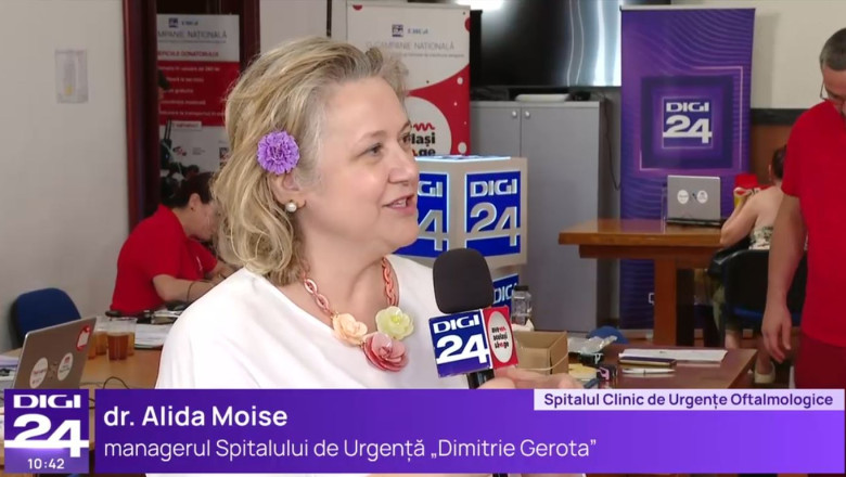  Avem același sânge. Alida Moise, managerul Spitalului de Urgență Dimitrie Gerota: 