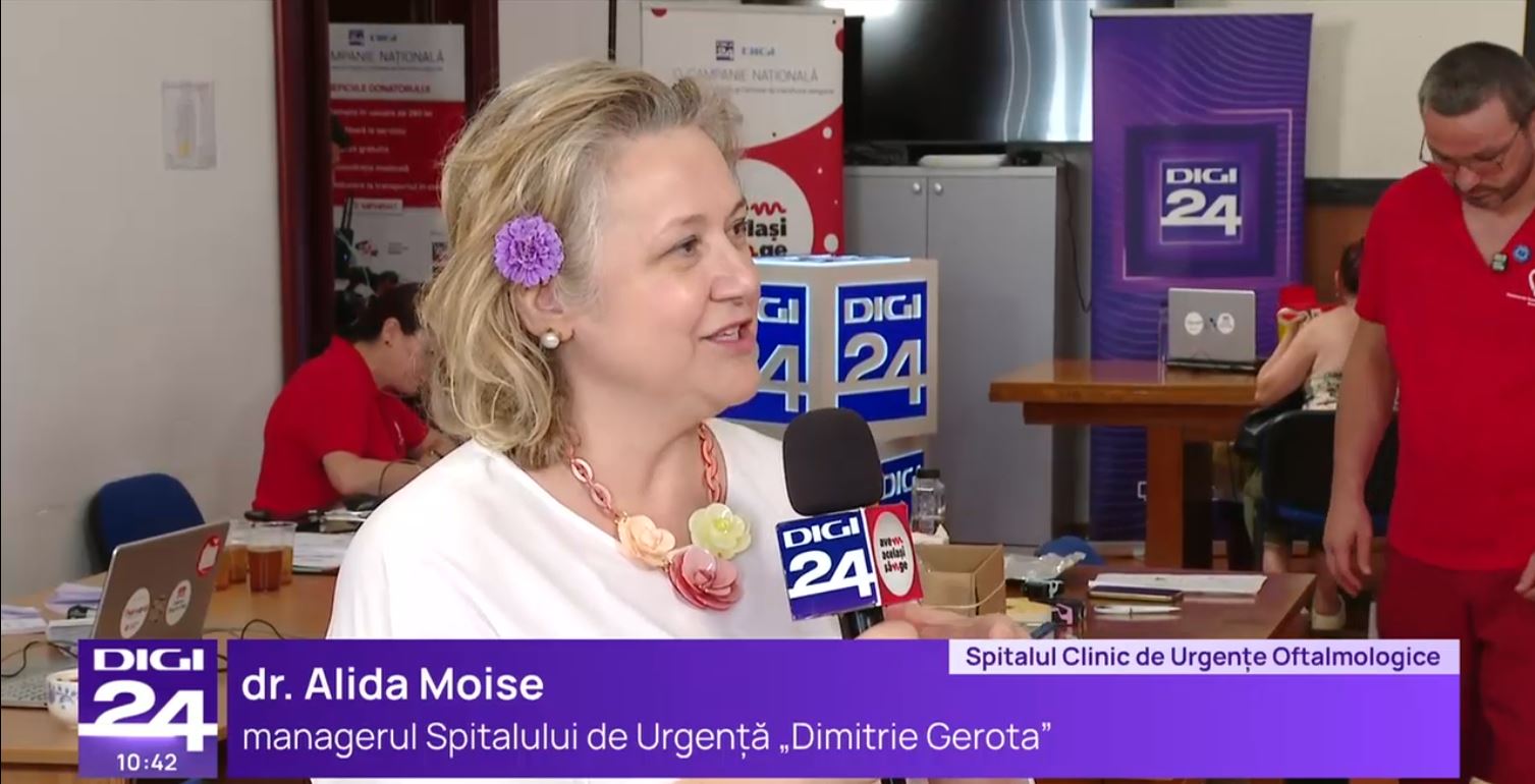 Avem același sânge. Alida Moise, managerul Spitalului de Urgență Dimitrie Gerota: "Donarea nu face rău celui care donează"