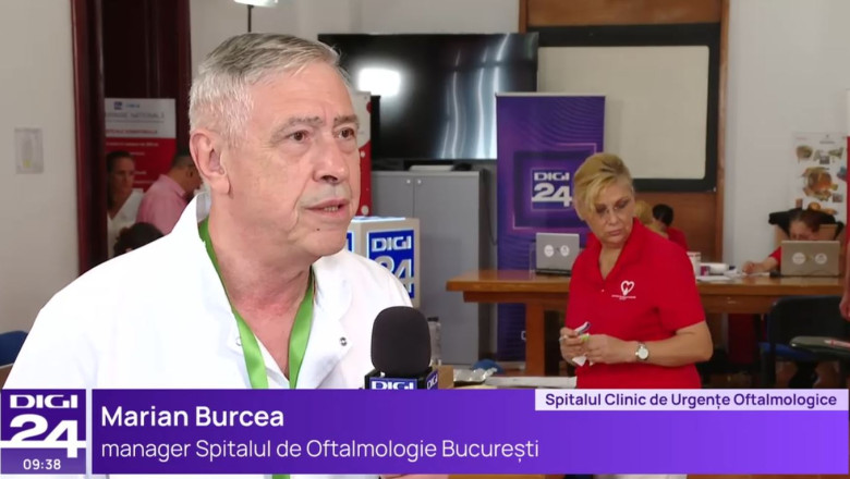  Avem același sânge. Marian Burcea, managerul Spitalului Clinic de Urgențe Oftalmologice: 