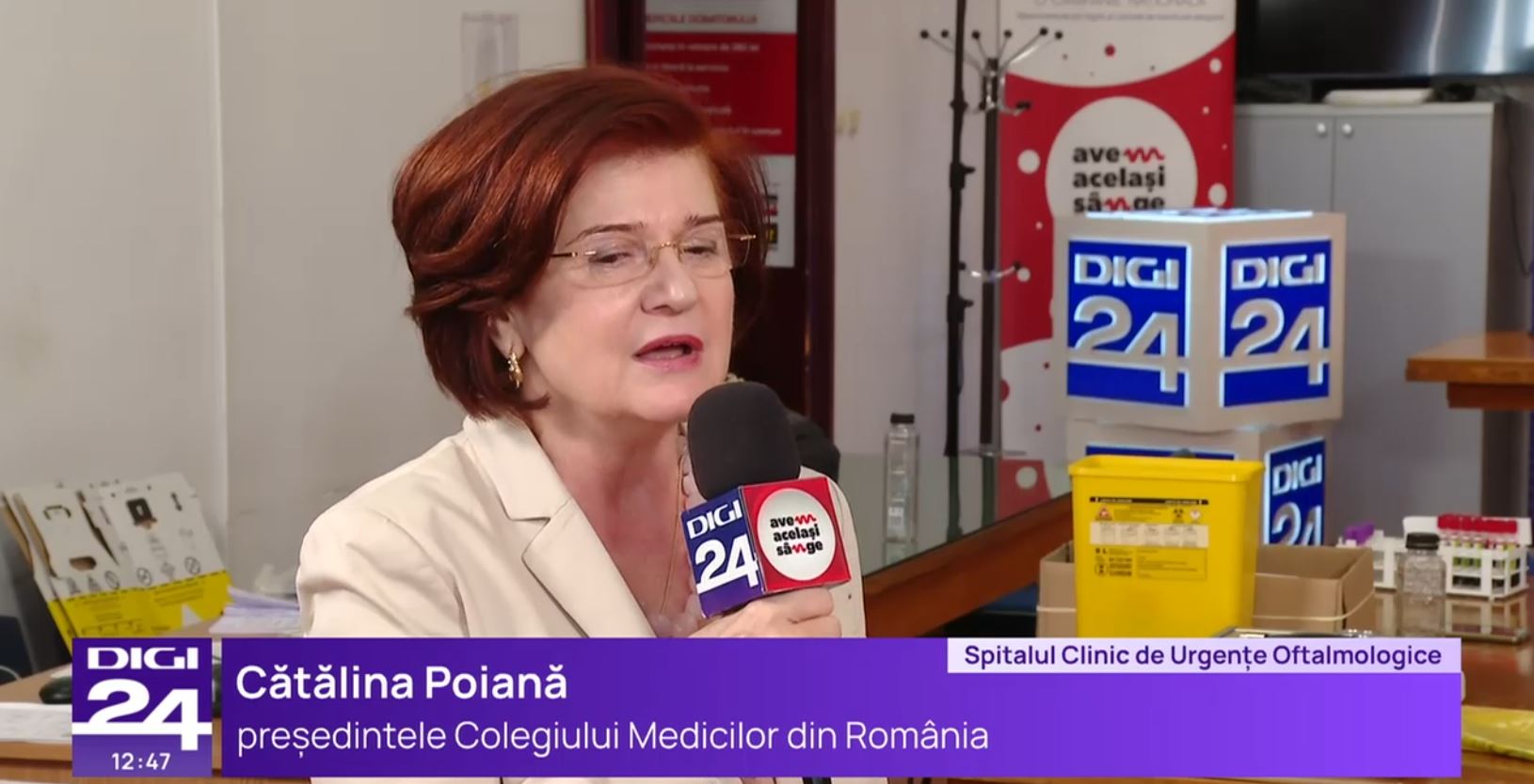 Avem același sânge. Cătălina Poiană, despre atestatul pentru pregătirea personalului în transfuziologie: "Materialul este finalizat"