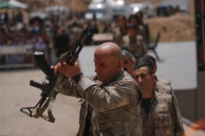 First group of PKK destroy weapons in northern Iraq