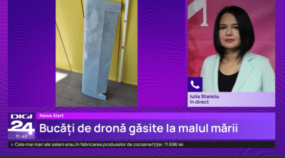 Bucăți de dronă găsite la malul mării, la Eforie Sud. Autoritățile fac verificări