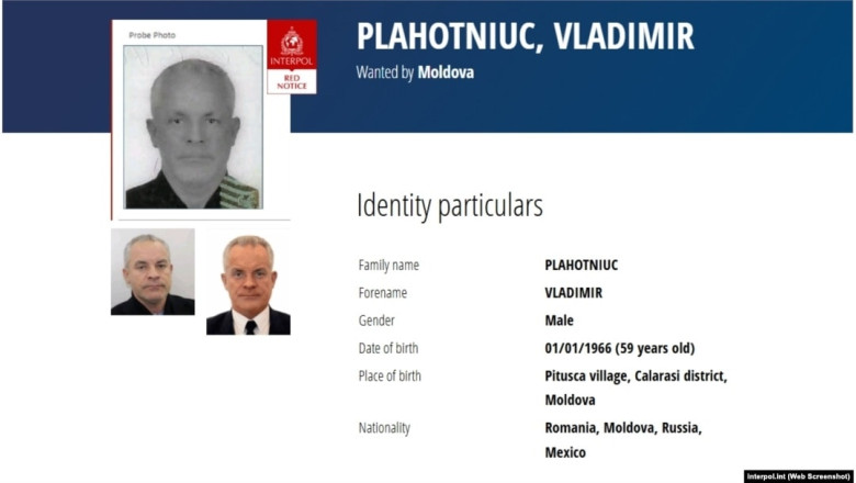 Aviz de căutare pe numele lui Vladimir Plahotniuc, la Interpol. Foto- captură site