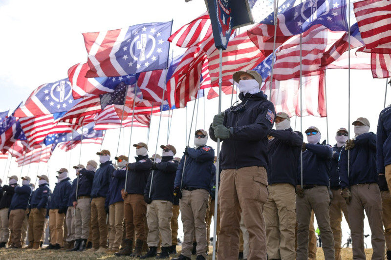 Patriot Front Group Appears At March For Life, Washington, d.c., United States - 24 Jan 2025