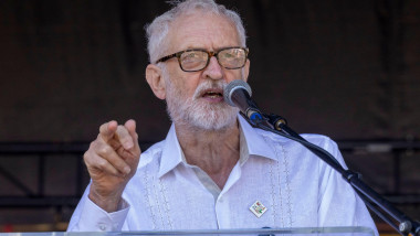 Durham, UK. 12th July, 2025. Jeremy Corbyn speaks at the Durham Miners Gala Former Labour Leader, Jeremy Corbyn at the Durham Miners Gala. Credit: Karl Black/Alamy Live News