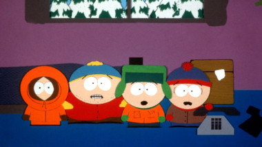 1998 "Kenny", "Cartman", "Kyle", and "Stan" are the characters in the hit series "South Park."