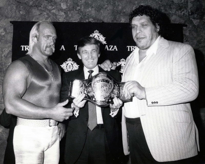 Hulk Hogan, Donald Trump, Andre the Giant 1987 Photo By John Barrett-PHOTOlink.net / MediaPunch
