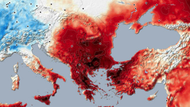 harta cu intensitatea caldurii in zona romaniei