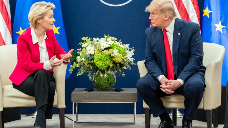 Ursula von der Leyen a anunţat că se va întâlni cu Donald Trump duminică, în Scoţia