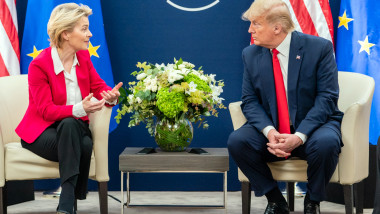 Ursula von der Leyen și Donald Trump