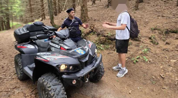 Mladenič pobegnil pred medvedom na Postojni