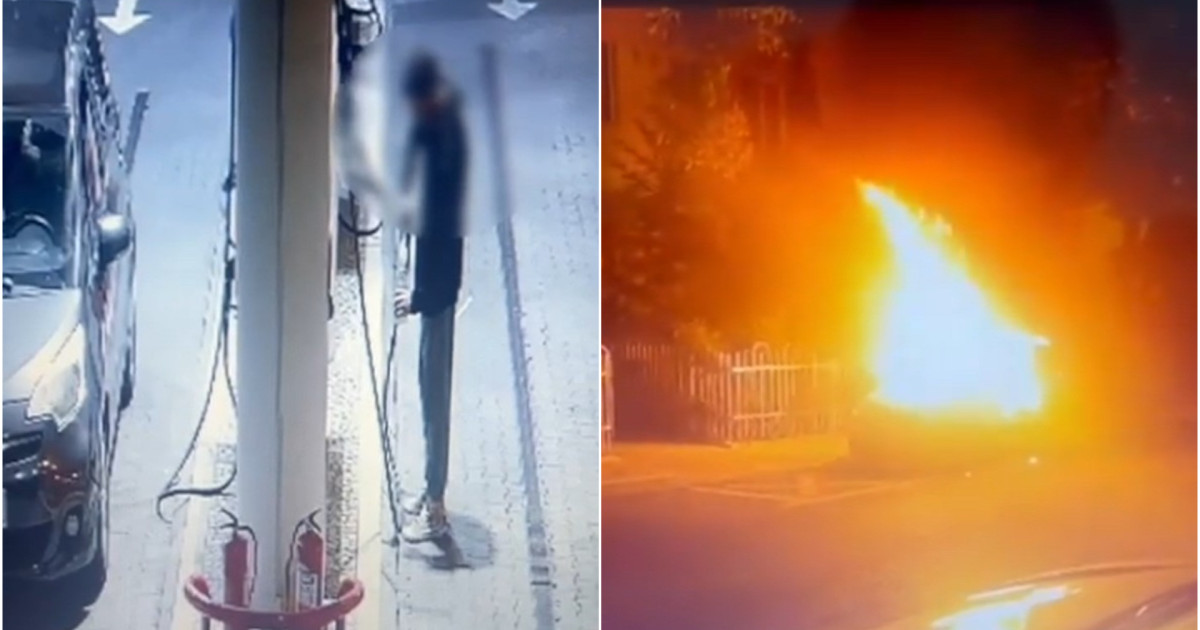 Bărbat reținut după ce a incendiat mașina fostei iubite în București