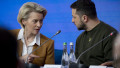 Ursula von der Leyen și Volodimir Zelenski.