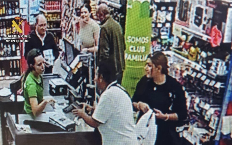 Banda, în acțiune. Foto: captură video Guardia Civil