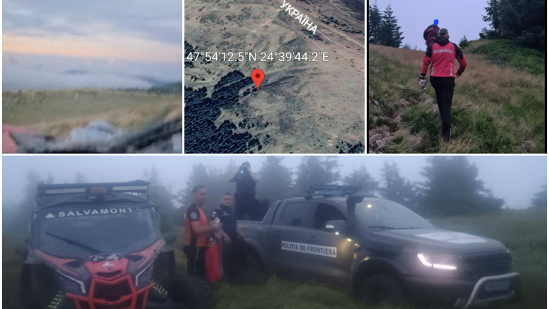 Șapte ucraineni, recuperați de salvatorii montani în zona Munților Maramureșului: un bărbat de 38 de ani era foarte deshidratat