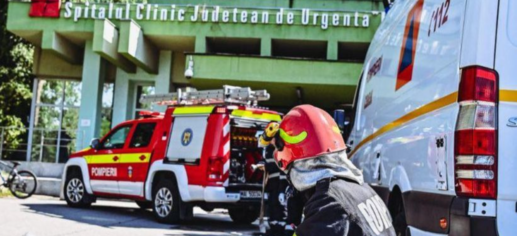 Alertă la Spitalul Județean Timișoara. Un incendiu a izbucnit în baia unui salon