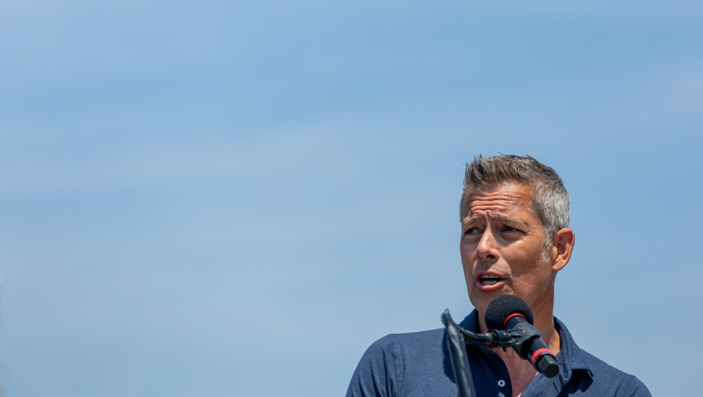 Secretary Of Transportation Sean Duffy Announces New FAA Rules, Oshkosh, United States - 22 Jul 2025