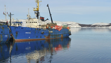 A rusty Russian fishing vessel, Norway