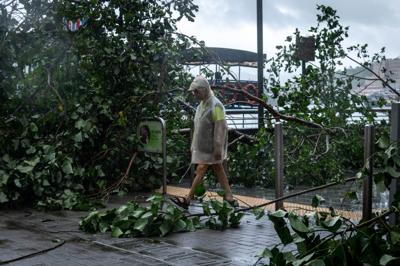 Typhoon Wipha in Hong Kong - 20 Jul 2025
