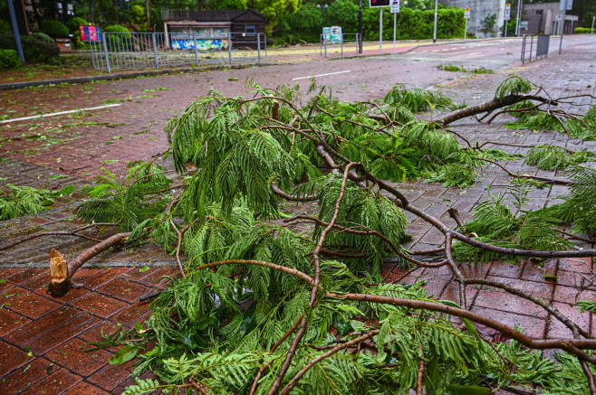 Thphoon Wipha Hits Hong Kong, China - 20 Jul 2025