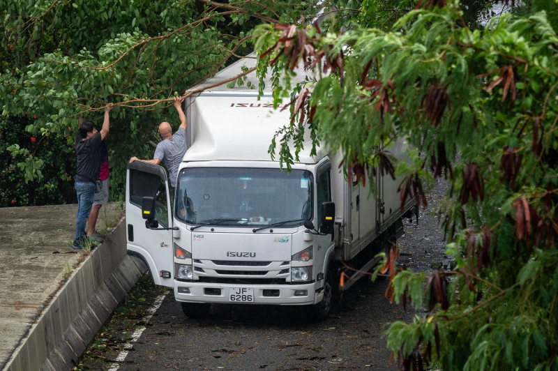 Typhoon Wipha in Hong Kong - 20 Jul 2025