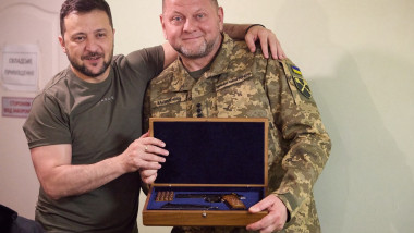 Volodimir Zelenski și Valeri Zalujnîi