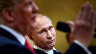 Vladimir Putin și Donald Trump.