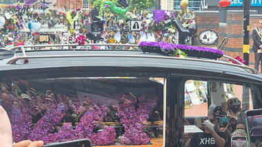 Sharon Osbourne and family attend Ozzy Osbourne's funeral in Birmingham