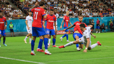 faza de joc din meciul fcsb FCSB - KF Shkendija