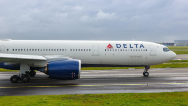 Delta Air Lines Airbus A330-900neo airplane Amsterdam Schiphol airport in the Netherlands