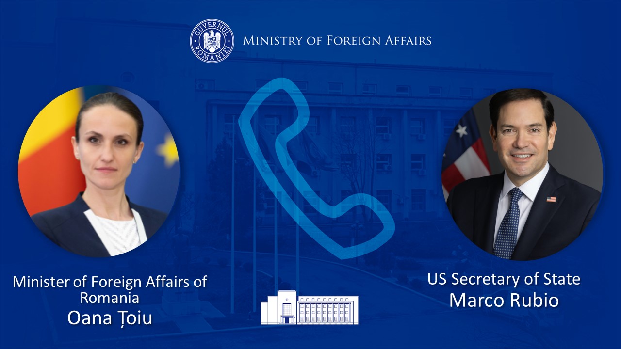 Marco Rubio a discutat cu Oana Țoiu. Anunțul Departamentului de stat al SUA