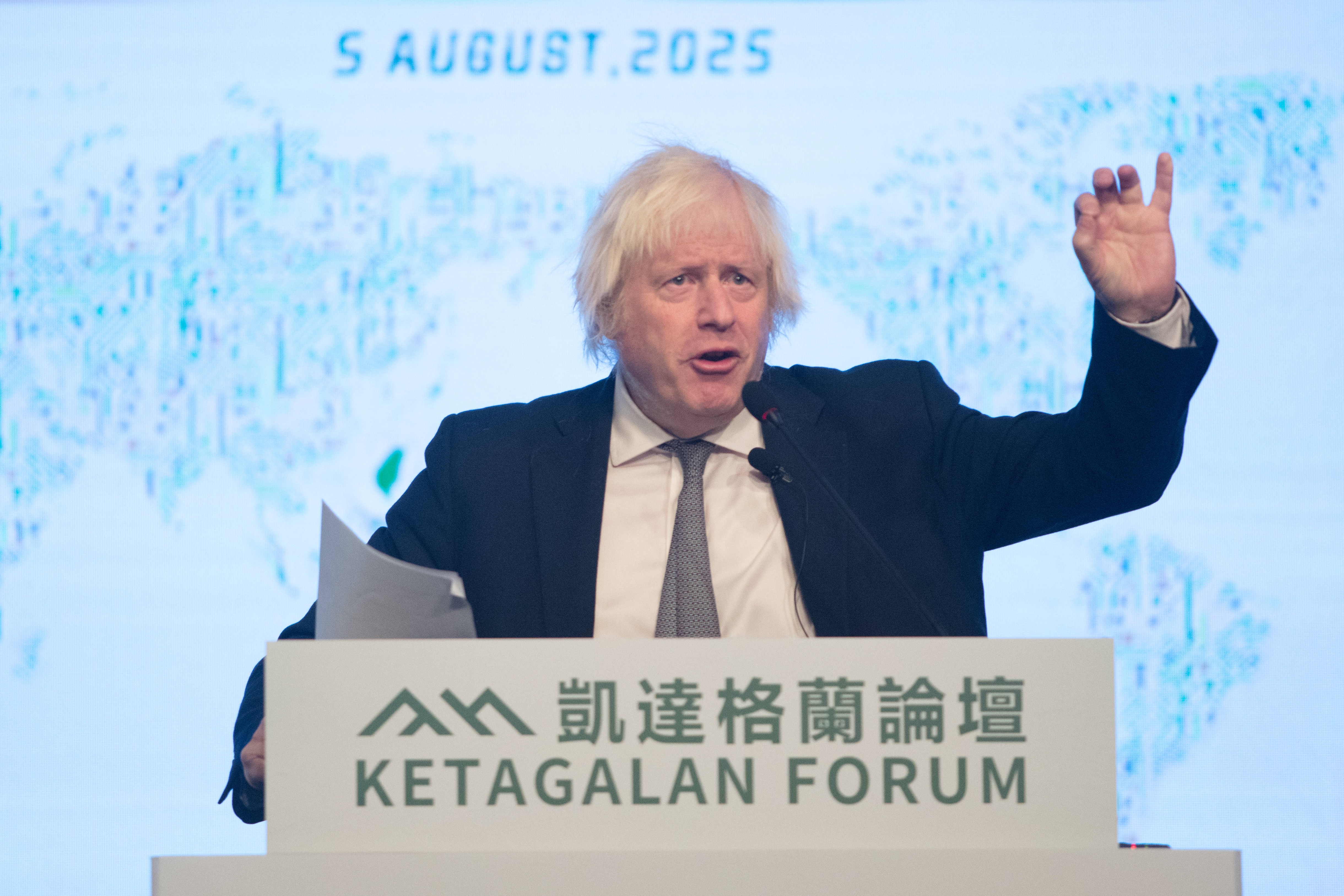 „Pretenția Taiwanului de a fi recunoscut ca stat, mult mai puternică decât a Palestinei”, spune fostul premier britanic Boris Johnson