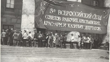 Bolshoi Theatre during 5th All Russian Congress of Soviets