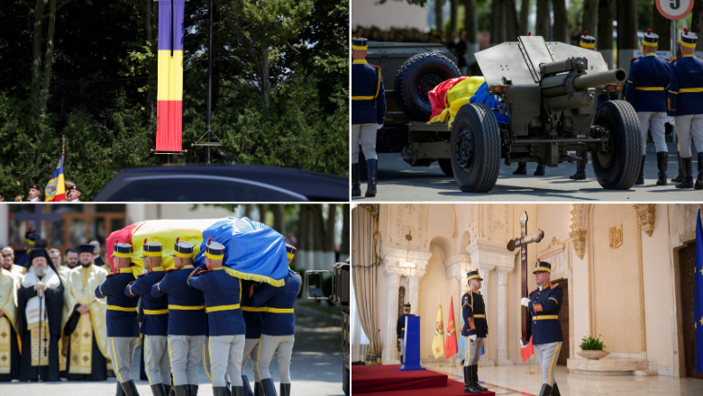 Funeraliile lui Ion Iliescu: Fostul președinte a fost înmormântat cu onoruri militare. S-au tras 21 de salve de tun