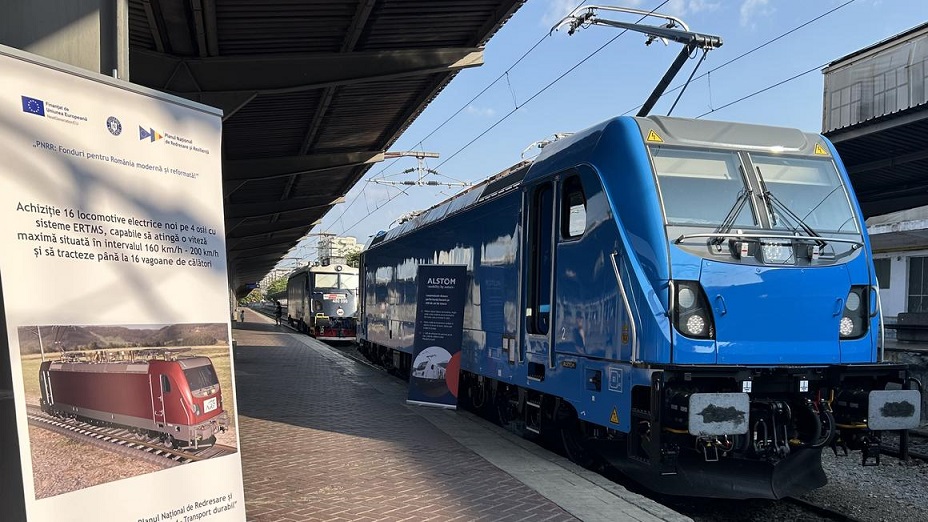 Prima locomotivă electrică Traxx a ajuns în România și este testată la Făurei. Atinge 200 km/h și poate tracta 16 vagoane