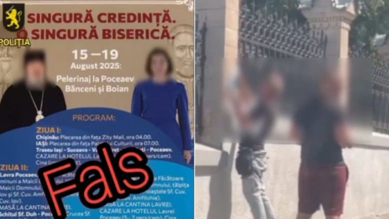Doi străini care lipeau în Chişinău afişe cu Maia Sandu şi mitropolitul Basarabiei, reţinuţi. Ar fi fost instruiţi în Serbia și Bosnia